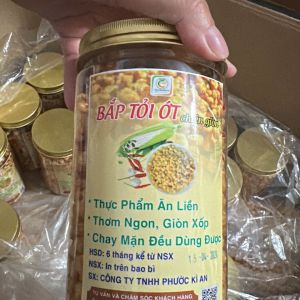 Bắp tỏi ớt sấy giòn